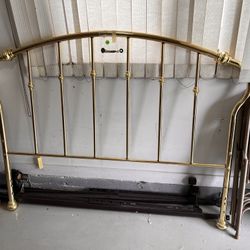 Brass Headboard & Bed Frame 