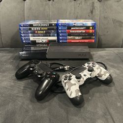 PS4, Controllers, And Games Bundle