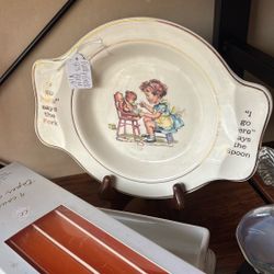 Vintage first plate and stand