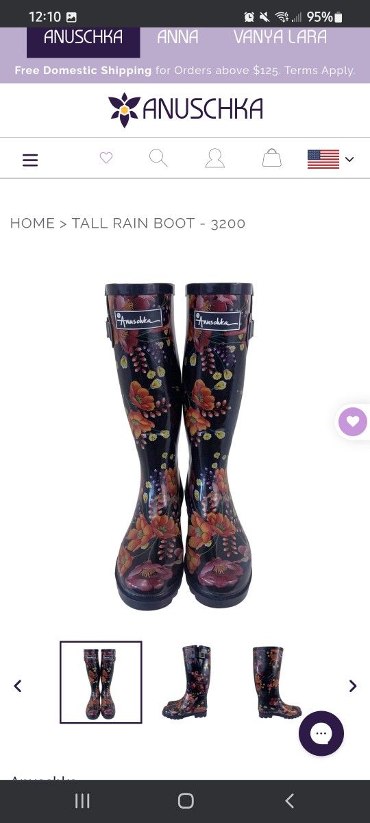 Anuschka Tall Rain Boots
