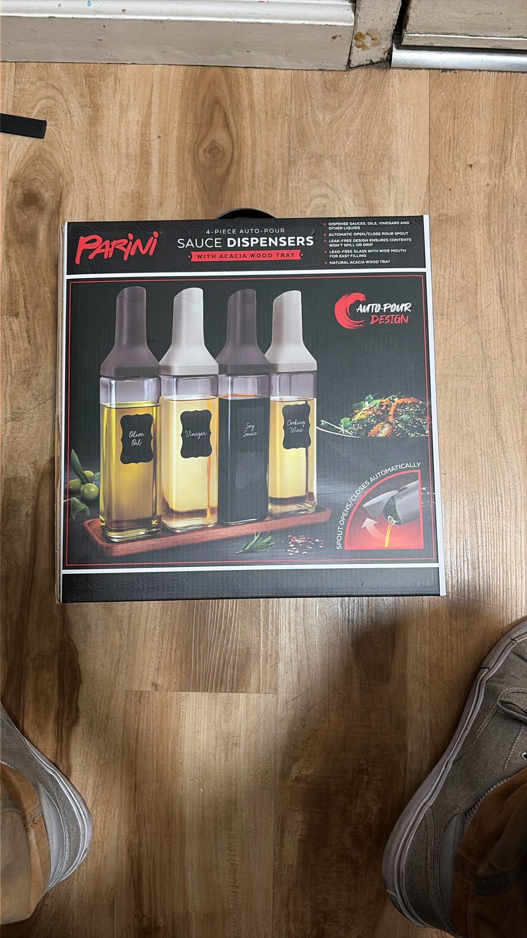 Parini 4 Piece Auto-Pour Sauce Dispenser