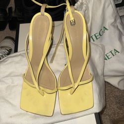 Bottega Yellow Heels