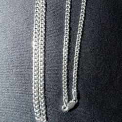 22” 2mm Curb Chain 925 Italy