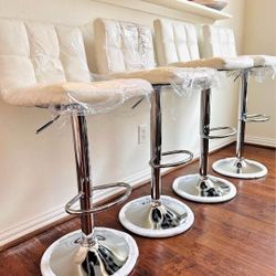 Brand New Royal Bar Stools White Cream