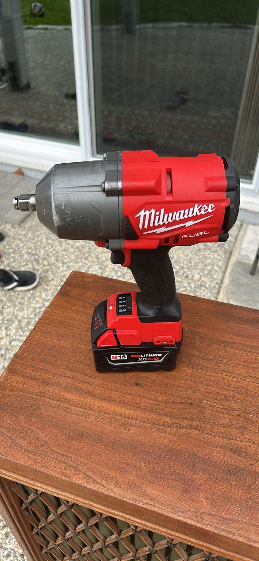 Milwaukee 1/2 Inch Fuel Impact Drill With Battery Excellent Condition Working Perfect No issue 