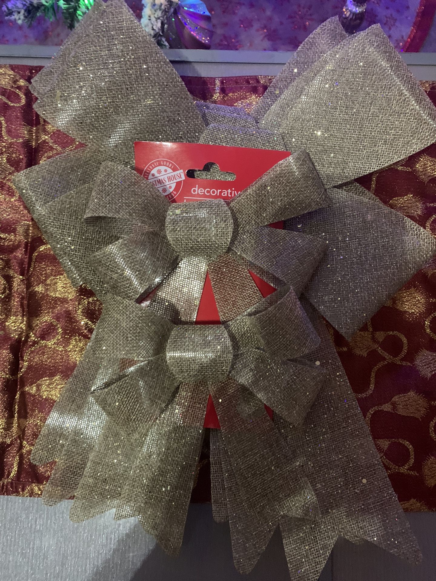 Glitter Christmas Bows