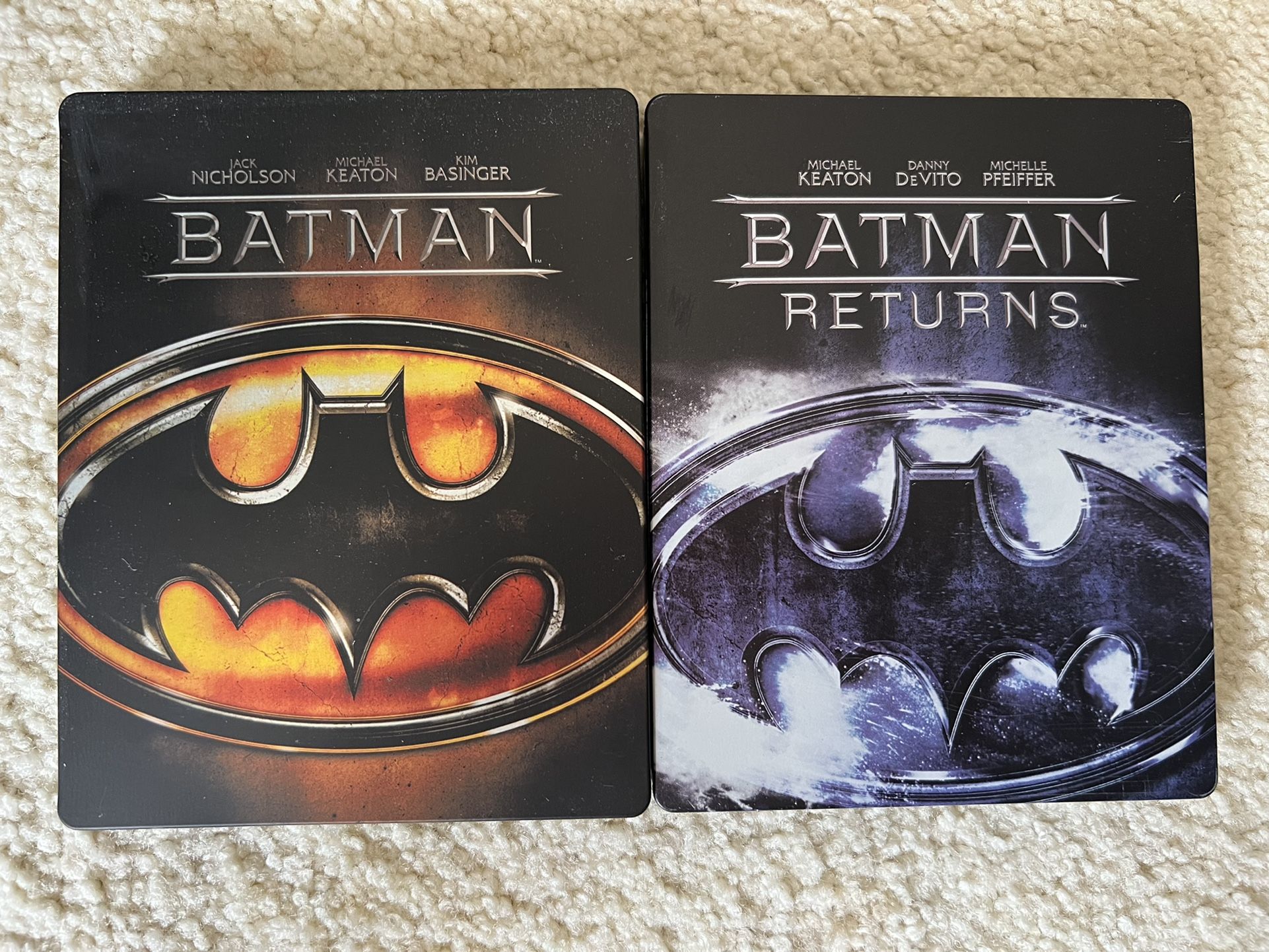 Batman & Batman Returns Blu Ray Steelbook 