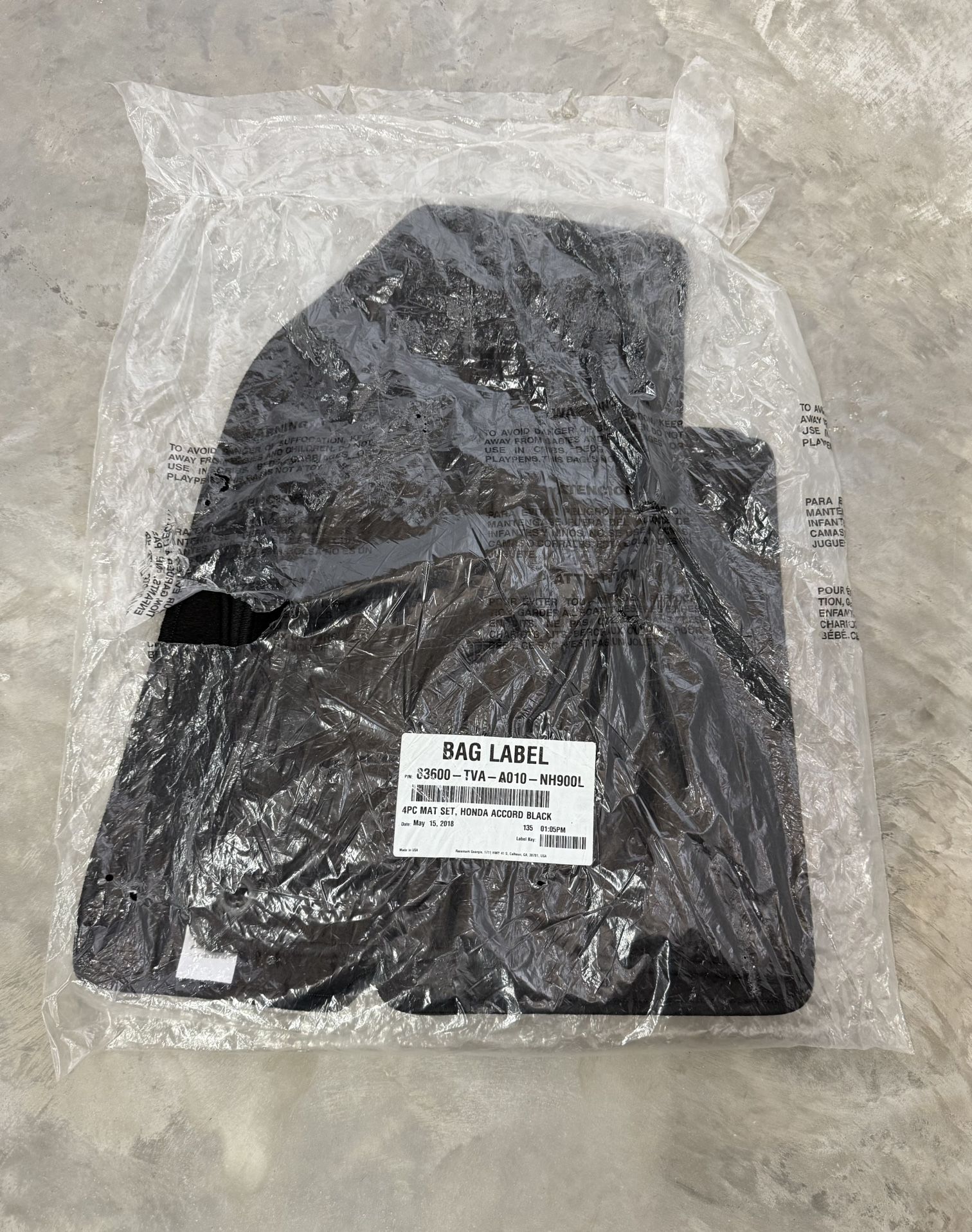 Brand New - 2018 - 2022 OEM Honda Accord Floor Mats Carpets Set Of 4