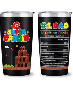 Tumblers with Lids and Straws for Dad, 20 oz