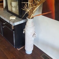 Large Vase With Dry Flowers
