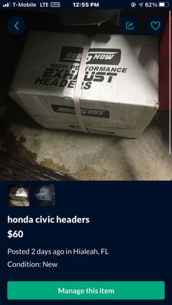 honda civic headers