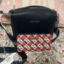 Nautica Blue Crossbody wallet set