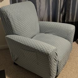 Light Blue Recliner