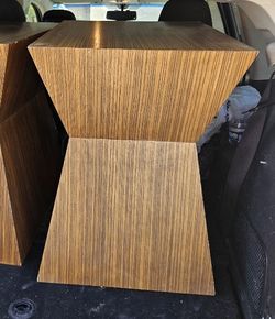 indoor & outdoor symmetrical Wooden Tables, heavy duty and sturdy!! 