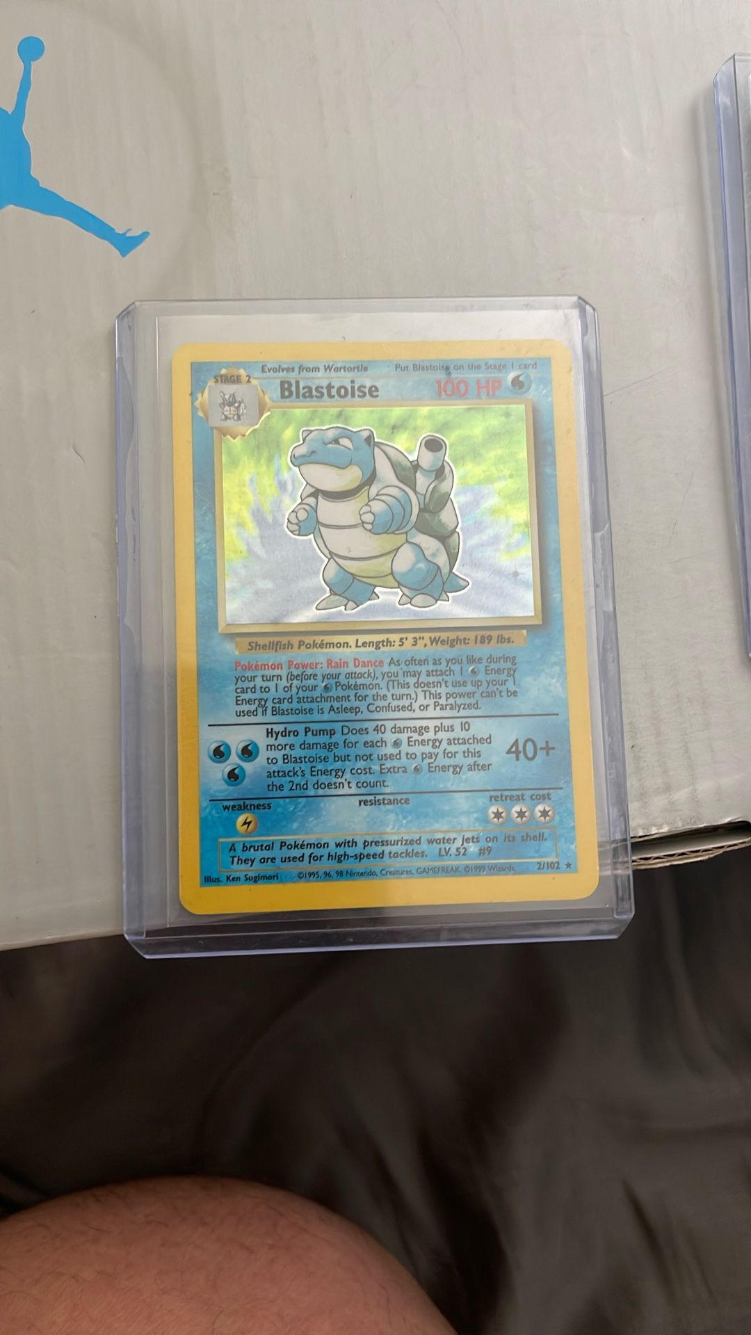 1999 Pokemon Base Set Unlimited Blastoise Holo 2/102