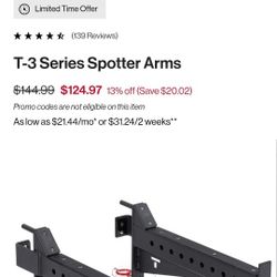 TITAN  Brand New T-3 Spotter Arms, 2x3 Rack