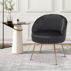 Modern Tufted Velvet Upholstered Accent Chair ❗️😍🖤🖤