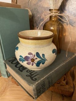 Vintage Mini Floral Decorative Pot