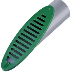 4 Inch Green Angled Drainage Grate for Yard Drain, Drain Grate for Yard Drainage Systems, Yard Drain Emitter for Gutter Downspout Extensions, Lawn Slo