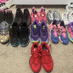 MEGA HYPE SNEAKER 3Y-5Y LOT (11Pairs) - Puma MB.01/02, Curry 10, Kyrie, Jordan, NB 550 & More! Massive blowout sale on a Youth  collection of 11 pairs