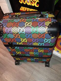 Gucci Globetrotter Psychedelic Trolley Suitcase 