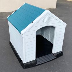Brand New $150 Waterproof Plastic Dog House for X-Large size pet Indoor Outdoor Cage Kennel 42x42x45 inches