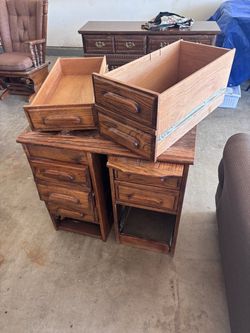 Desk with drawers