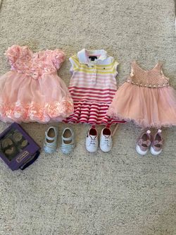 Baby girl clothes + shoes