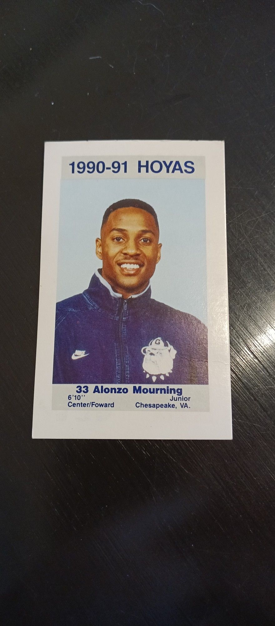 Georgetown Hoyas Alonzo Mourning Dikembe Mutombo Cards