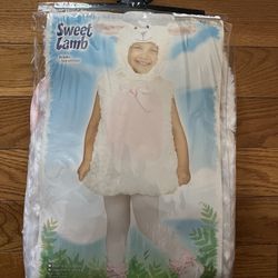 Fun World Sweet Lamb Girls Halloween Costume New 18-24 Months Tunic w/Hood