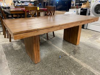 CRESENT FINE FURNITURE Rustic Modern Rectangular Dining Table