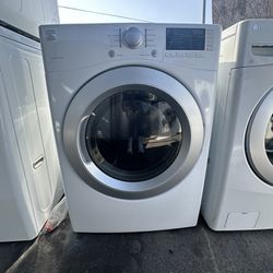 White Kenmore Front Load Washer We Deliver And Install🚚👨🏻‍🔧