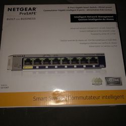 NETGEAR PROSAFE GS108T 8 Port Gigabit Smart Switch