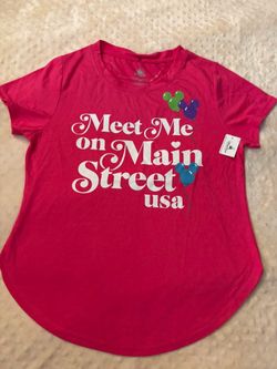 Women size Small -Disney Main Street theme blouse