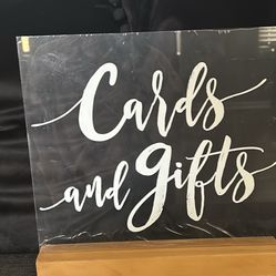 Acrylic Table Sign For Party $10/ Pick Up Pingree Grove 
