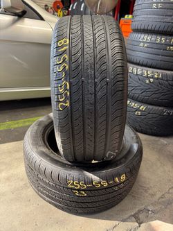 18” tires continental 255/55/18 with free installation $160 both