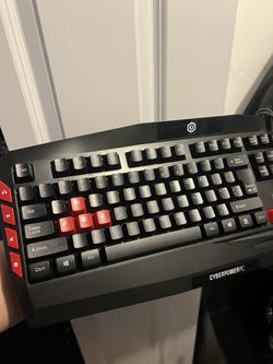 Cyberpower PC Gaming Keyboard Multimedia Gaming Wired USB Keyboard