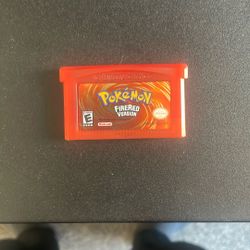 Pokémon Fire Red GBA cartridge