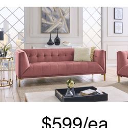 Couch or sofa Aster Sofa Blush - Chic Home Design. BRAND NEW IN BOX. Free delivery and assembly