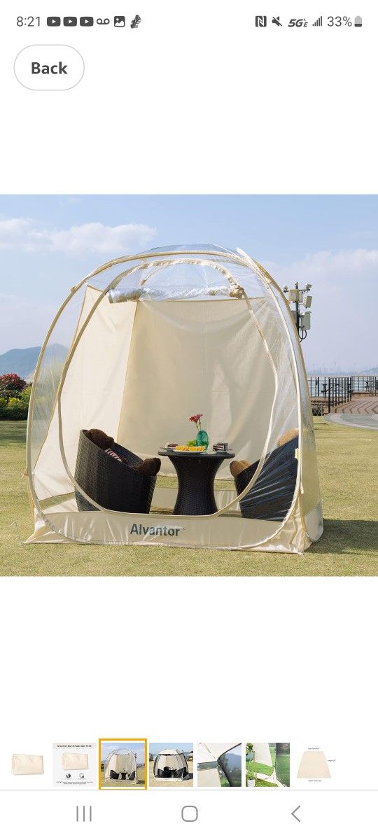 BRAND NEW ALVANTOR SCREENED TENT SHADES AND SANDBAGS 