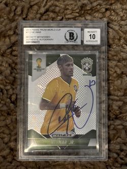 2014 Panini Prizm World Cup Neymar #112 BGS Authentic Auto