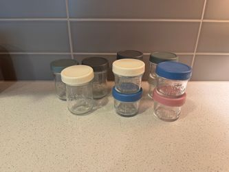 Wee Sprout glass baby food jars
