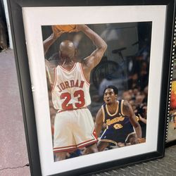 Kobe vs Jordan wall art