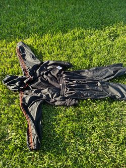 Black Windbreaker and jogger set