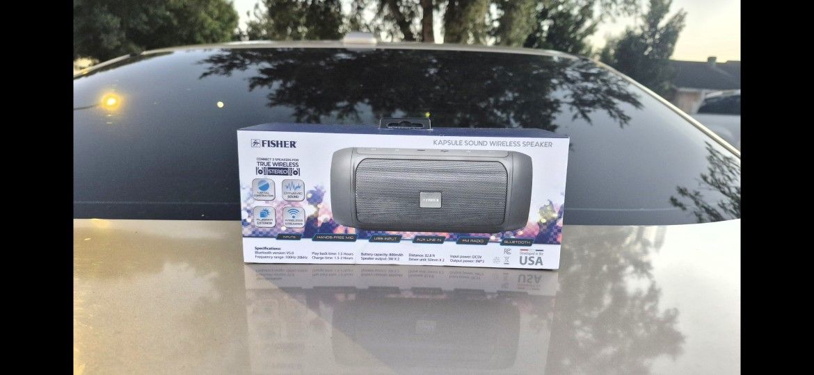 🔥 Fisher Capsule Sound – Wireless Bluetooth Speaker