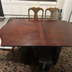 Three Chairs Good Condition And Table For 50 Dollars