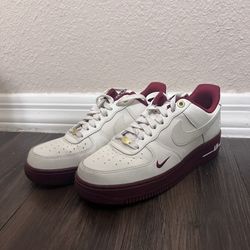 Red And White Nike Air Force 1