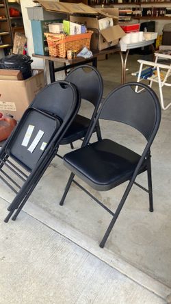 Vinyl folding chairs