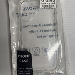 NEW Glitter Clear iPhone 16 Case – 6.1” – Sealed – $6 