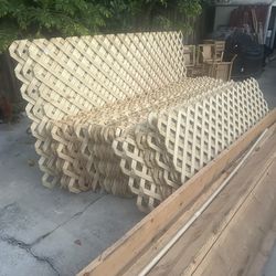 2 ft. x 8 ft. Pressure Treated Pine Wood Garden Lattice Panel